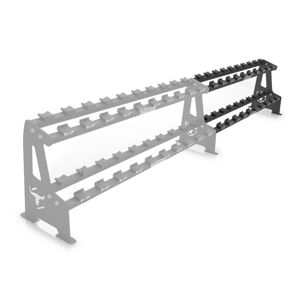 2-Tier Commercial Dumbbell Rack Extension - Dumbbells To Treadmills Ltd